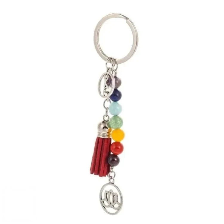 Porte-clés fleur de lotus 7 chakras