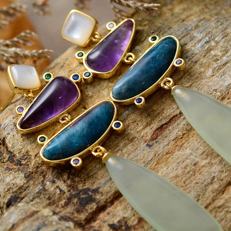 Boucles d'oreilles jade des souhaits