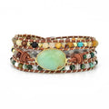 Bracelet jade australien à trois rangs