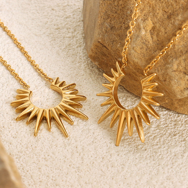 Collier de protection tournesol en titane