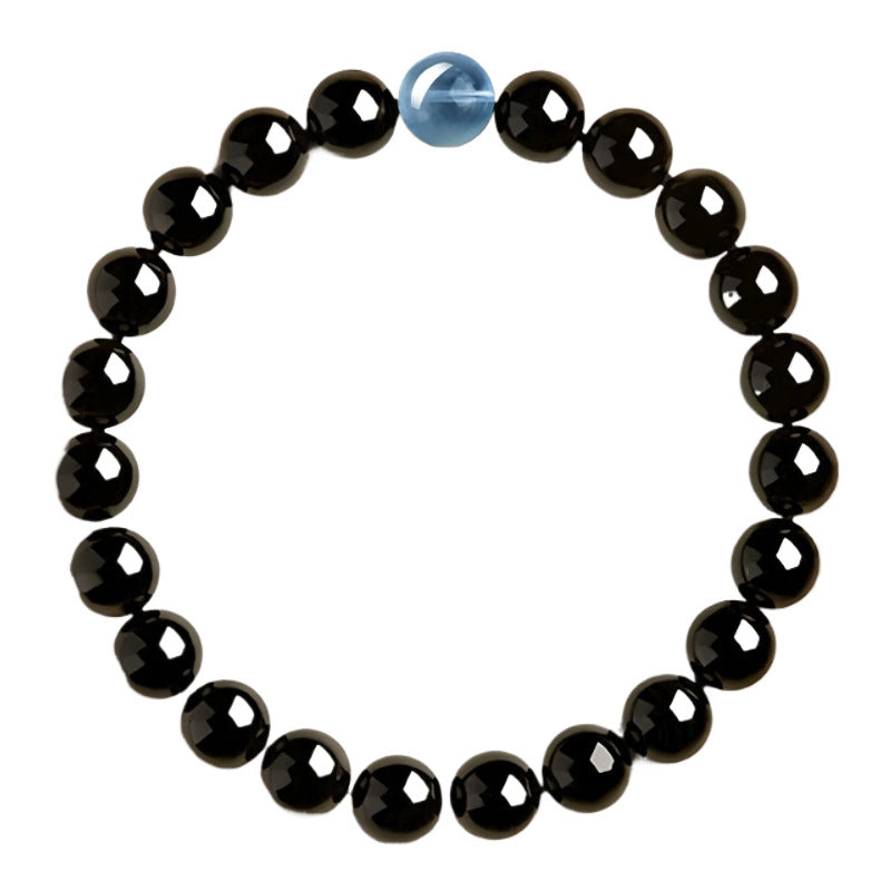 Bracelet obsidienne et sodalite