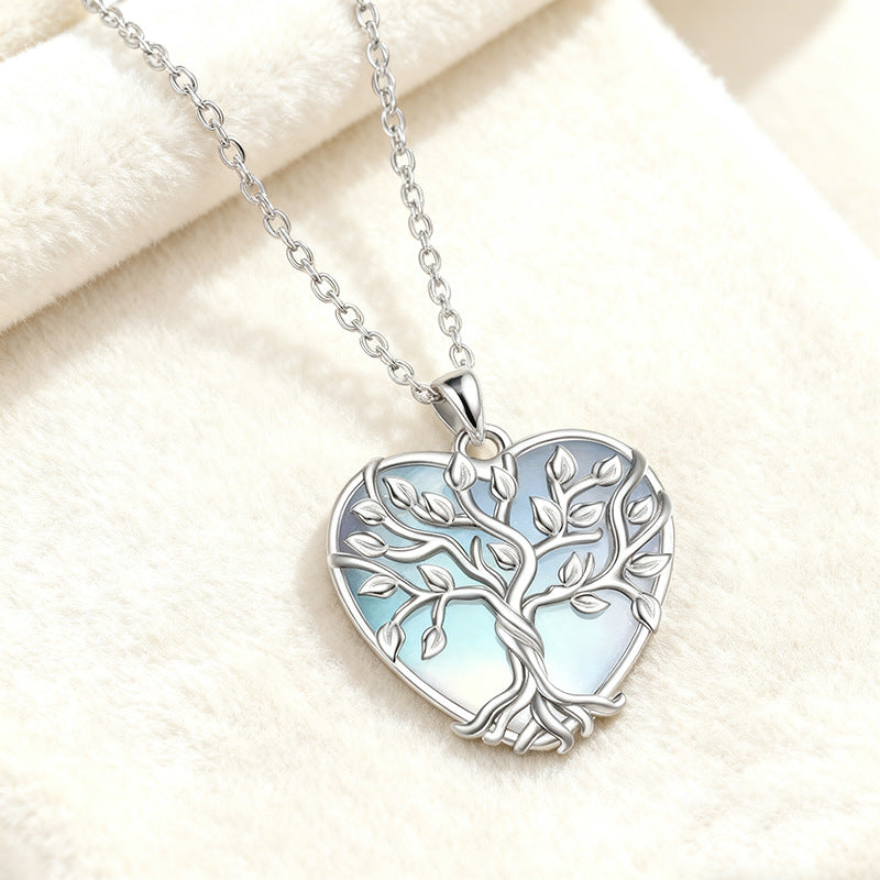 Collier arbre de vie zen à la pierre de lune