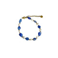 Bracelet aventurine bleue et perles d'eau douce