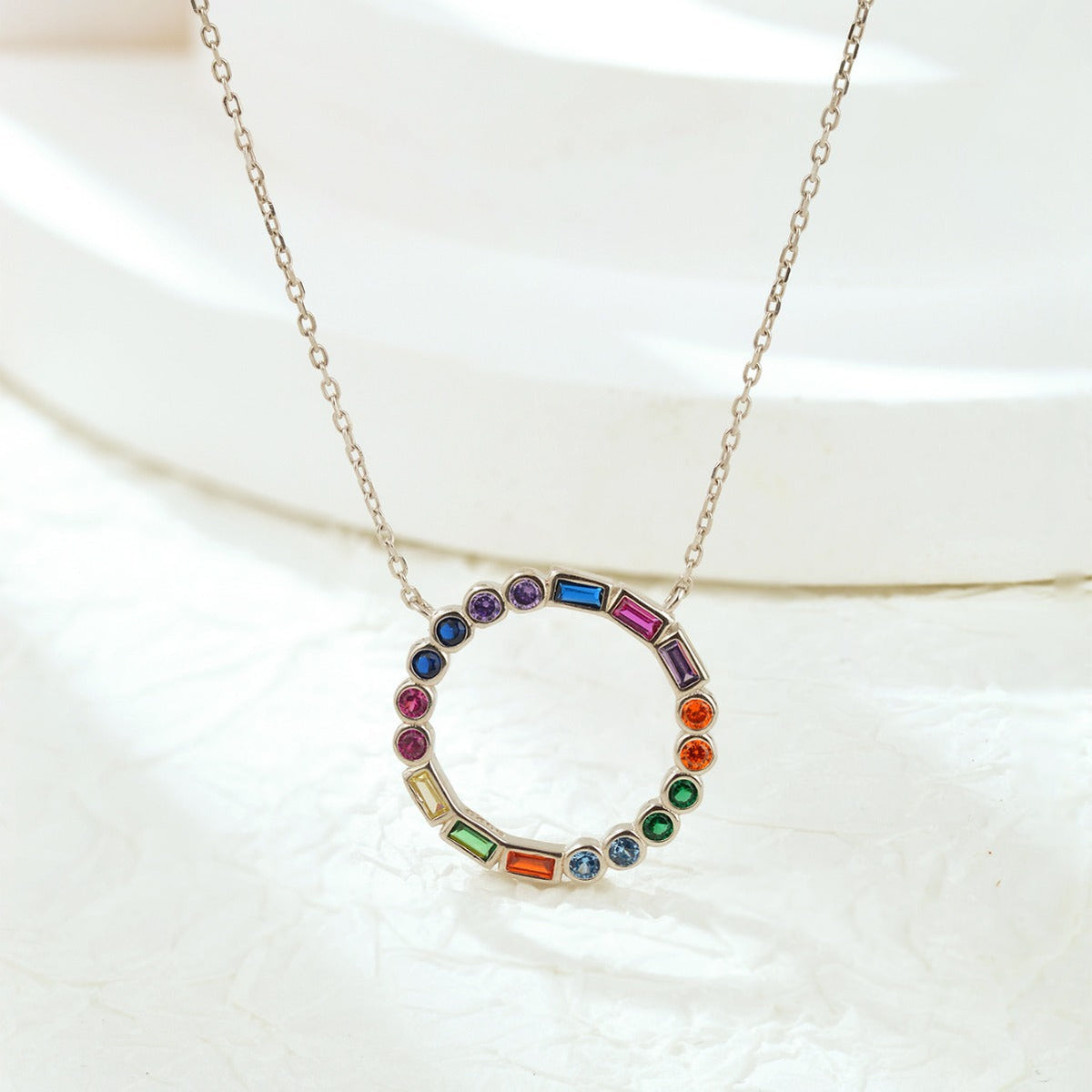 Collier 7 chakras en argent 925