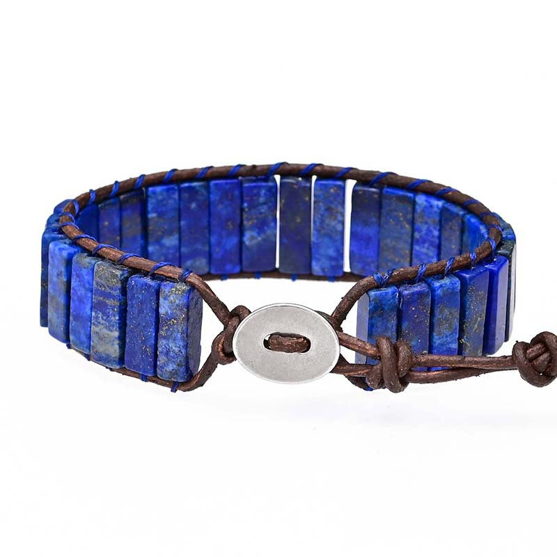 Bracelet lapis lazuli rectangulaire