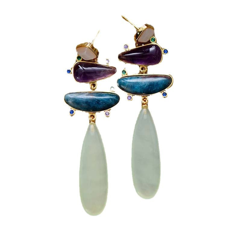 Boucles d'oreilles jade des souhaits