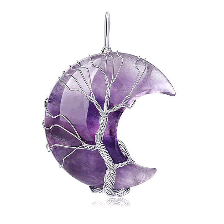 Collier arbre de vie en pierres naturelles