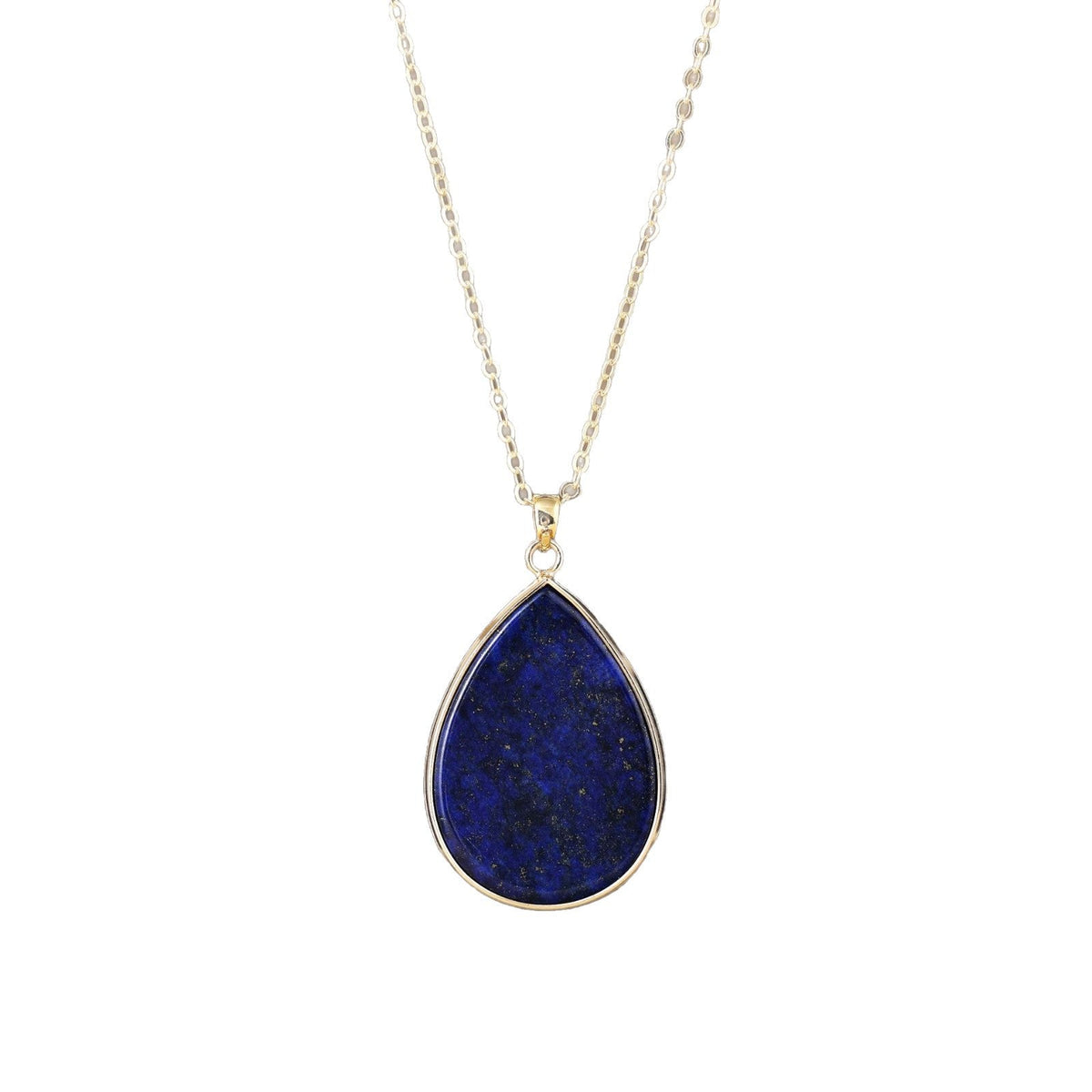 Collier pierre naturelle pendentif goutte