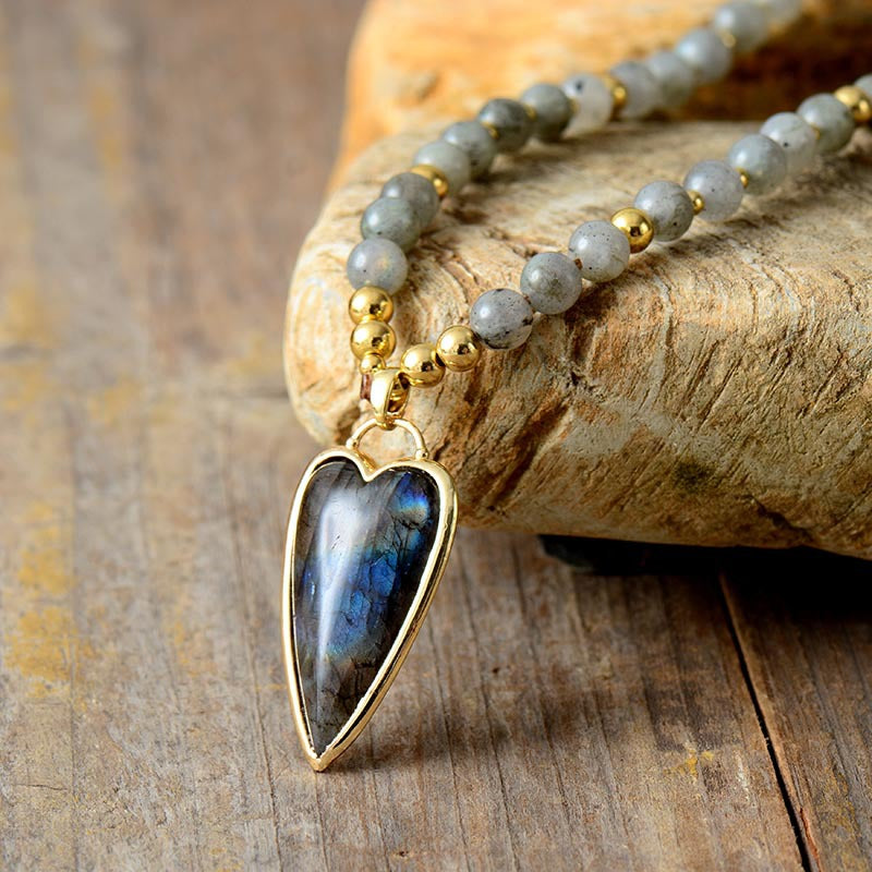 Collier labradorite amour et protection