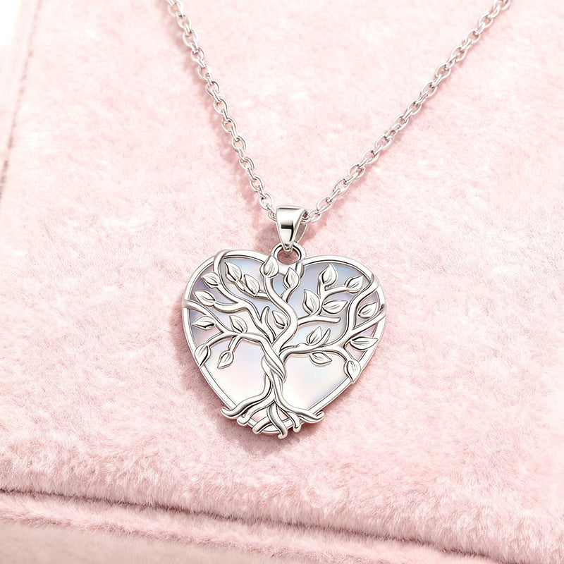 Collier arbre de vie zen à la pierre de lune