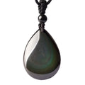 Pendentif obsidienne en forme de goutte