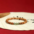 Bracelet aventurine et bois de pêcher chinois