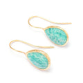 Boucles d'oreilles pendantes en amazonite