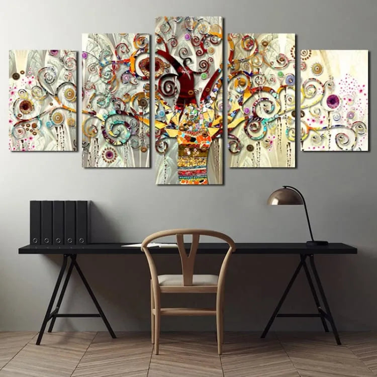 Tableau arbre de vie nordique en toile