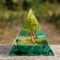 Pyramide arbre de vie en orgonite