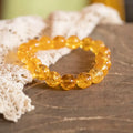Bracelet porte bonheur en citrine