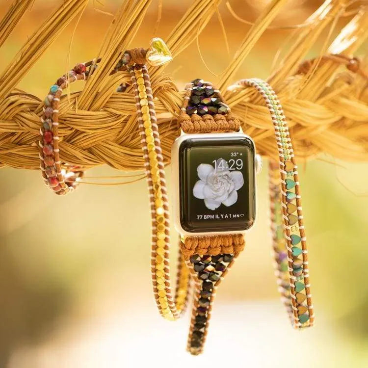 Bracelet hématite pour Apple Watch 38-44 mm