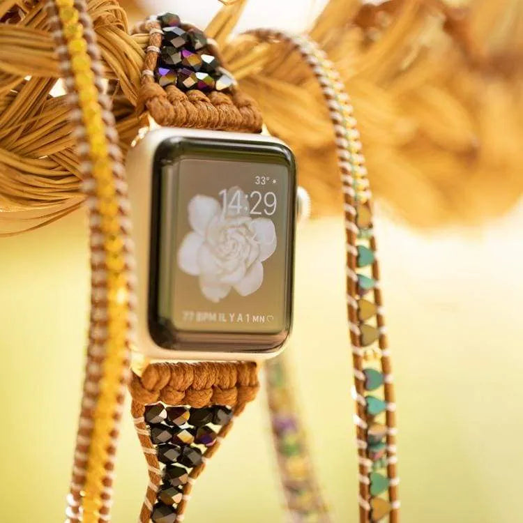 Bracelet hématite pour Apple Watch 38-44 mm