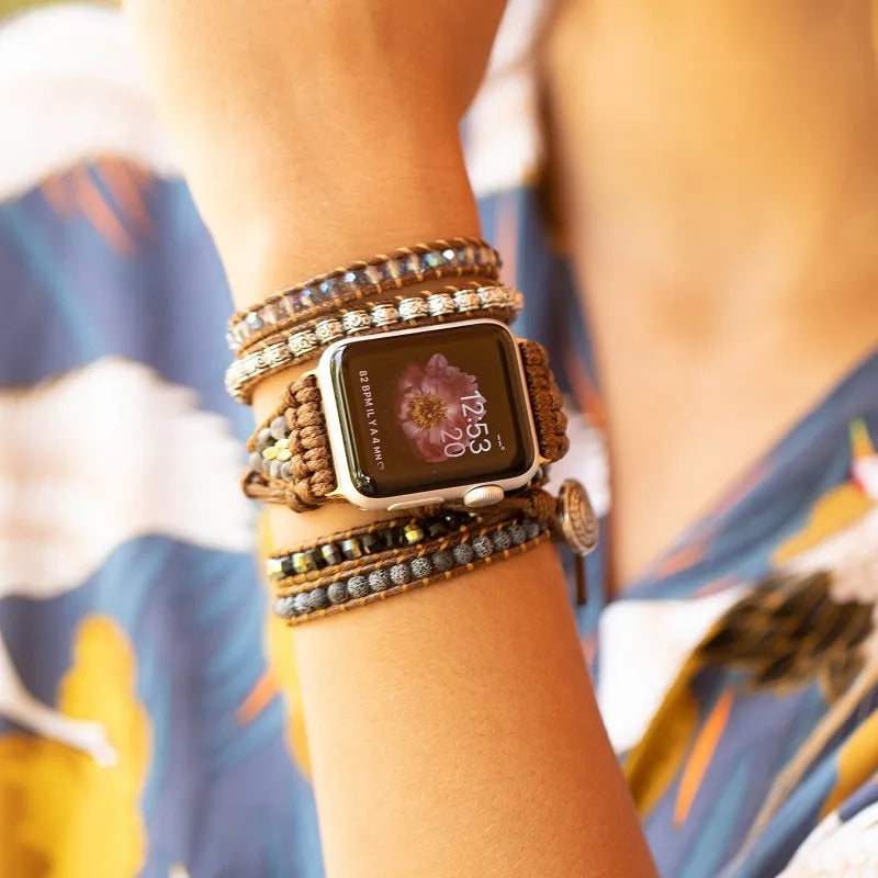 Bracelet labradorite pour Apple Watch