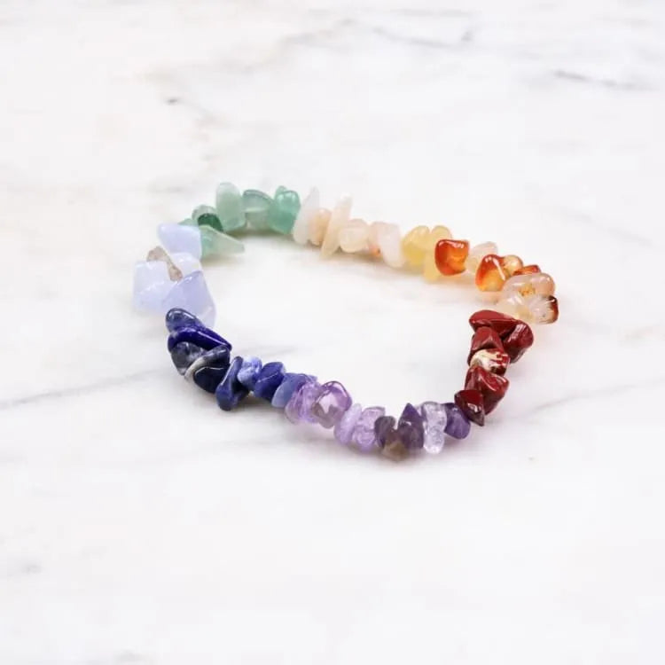 Bracelet 7 chakras baroque