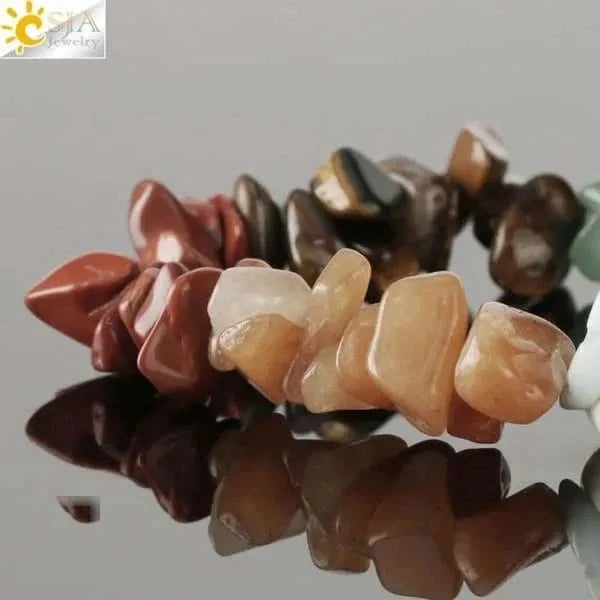 Bracelet 7 chakras baroque