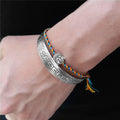 Bracelet bouddhiste deux pièces à amulette