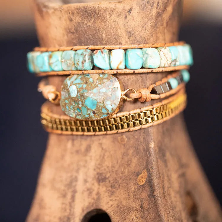 Bracelet turquoise apaisant
