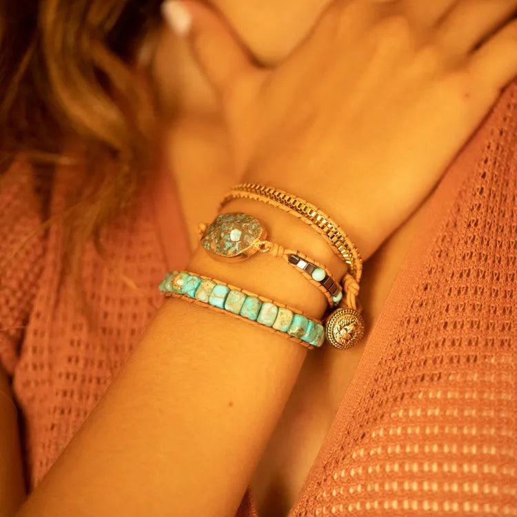 Bracelet turquoise apaisant
