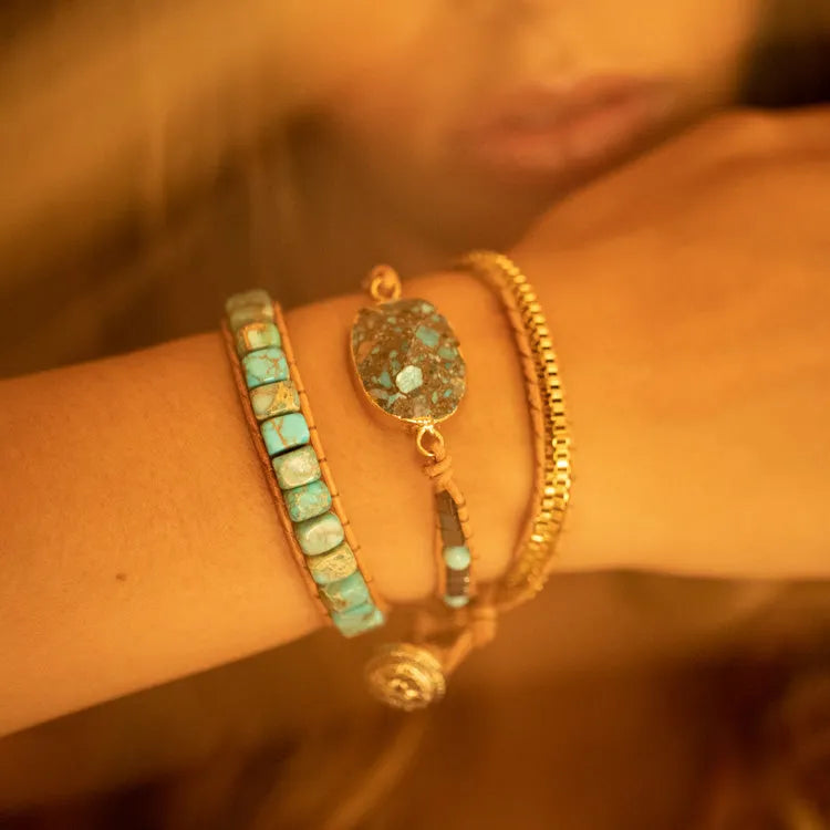 Bracelet turquoise apaisant
