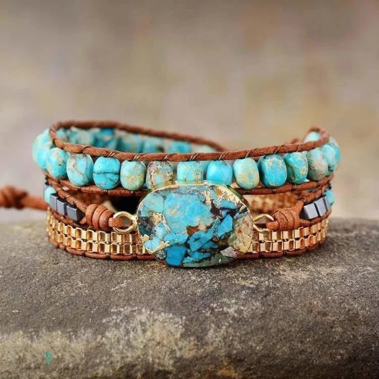 Bracelet turquoise apaisant