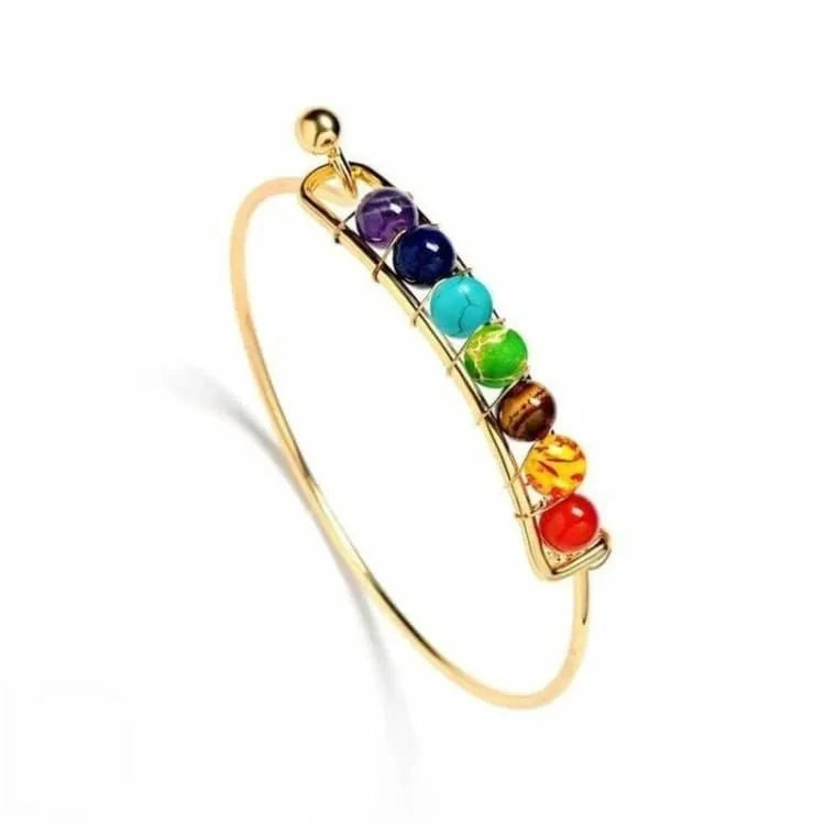 Bracelet 7 chakras en pierres naturelles
