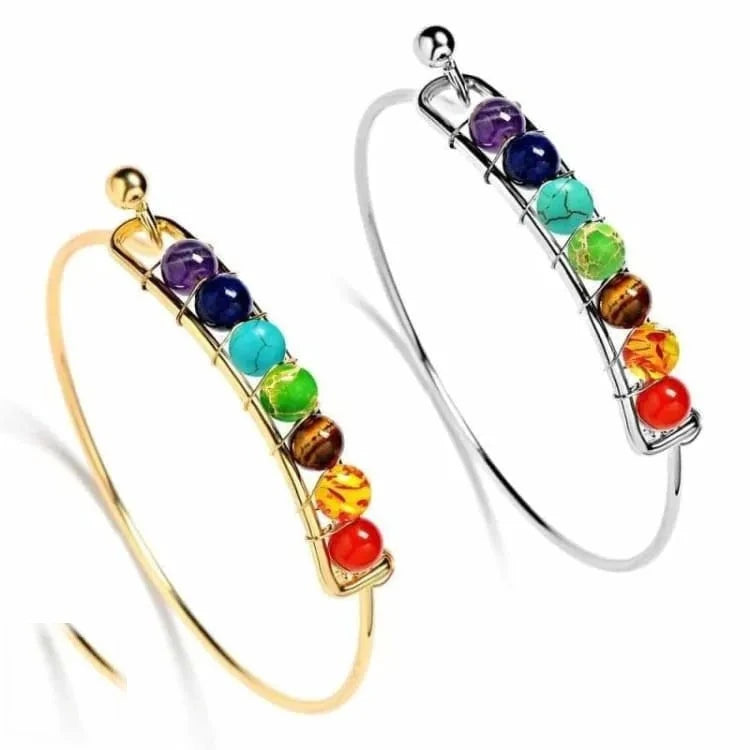 Bracelet 7 chakras en pierres naturelles