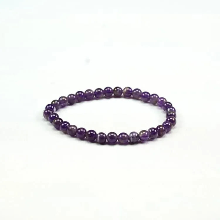 Bracelet améthyste fin, perles irrégulières