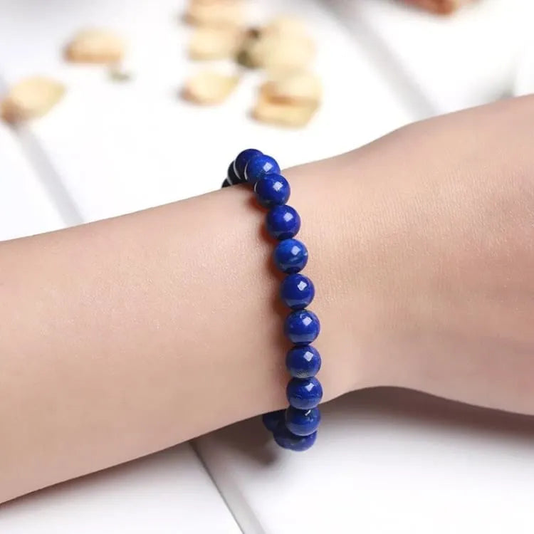 Bracelet lapis lazuli chakra de la gorge