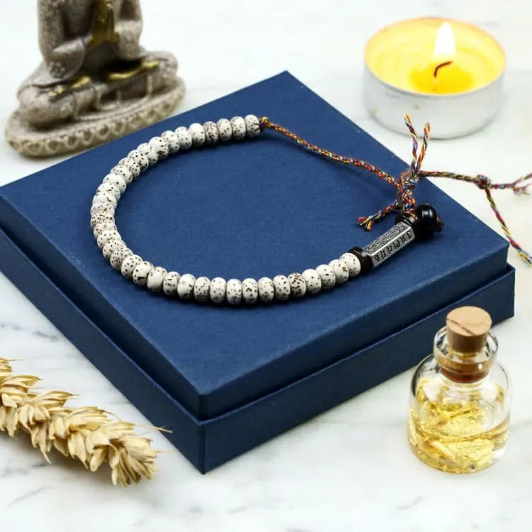 Bracelet tibétain perles de Bodhi et mantra
