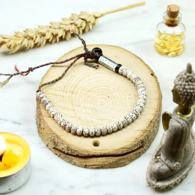 Bracelet tibétain perles de Bodhi et mantra