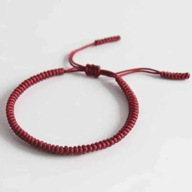 Bracelet tibétain tressé main multicolore
