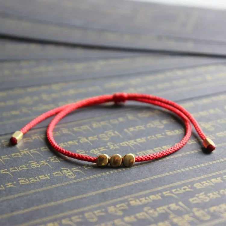 Bracelet tibétain perles de cuivre