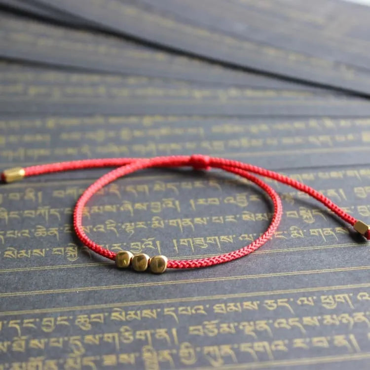 Bracelet tibétain perles de cuivre