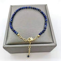 Bracelet lapis lazuli facetté