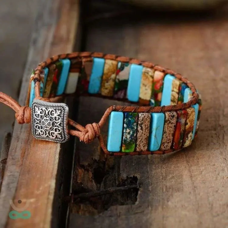 Bracelet turquoise ajustable
