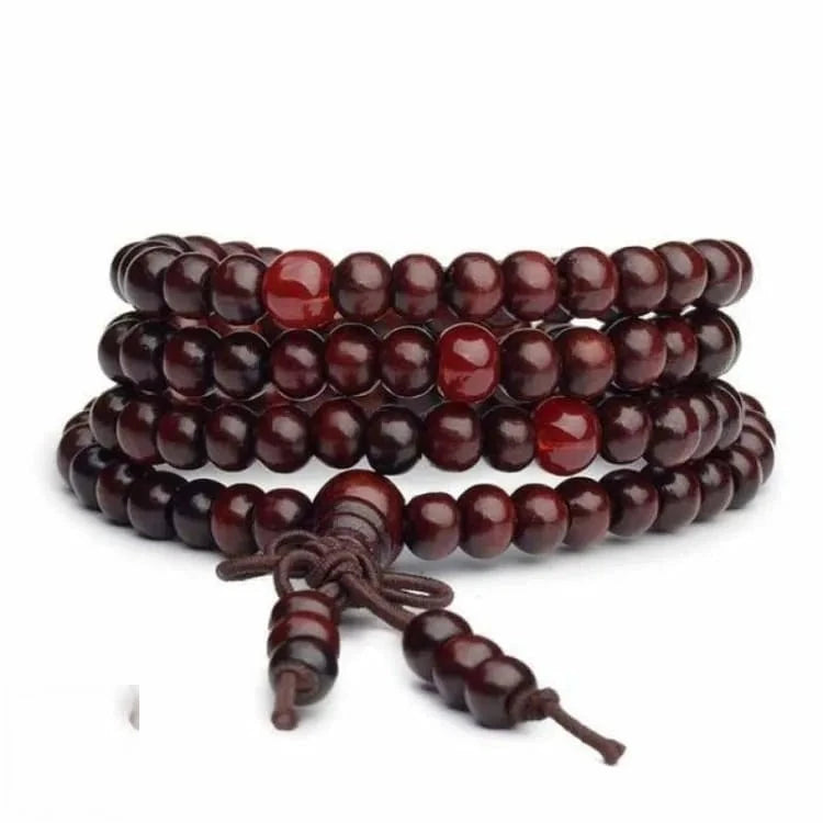 Mala tibétain 108 perles de santal