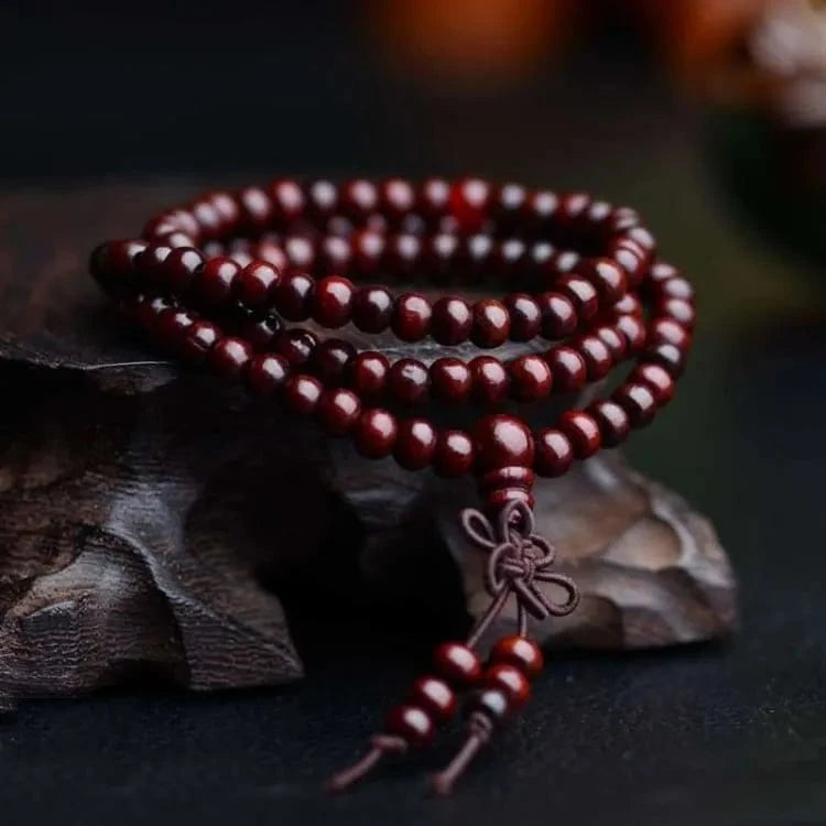 Mala tibétain 108 perles de santal