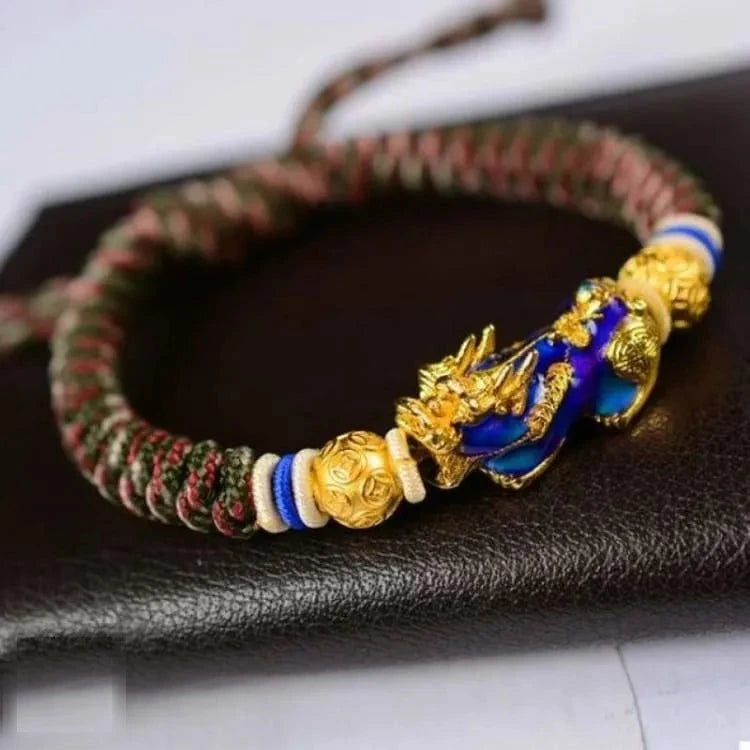 Bracelet bouddhiste Pi Yao et obsidienne