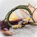 Bracelet bouddhiste Pi Yao et obsidienne