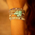 Bracelet turquoise jaspe et amazonite