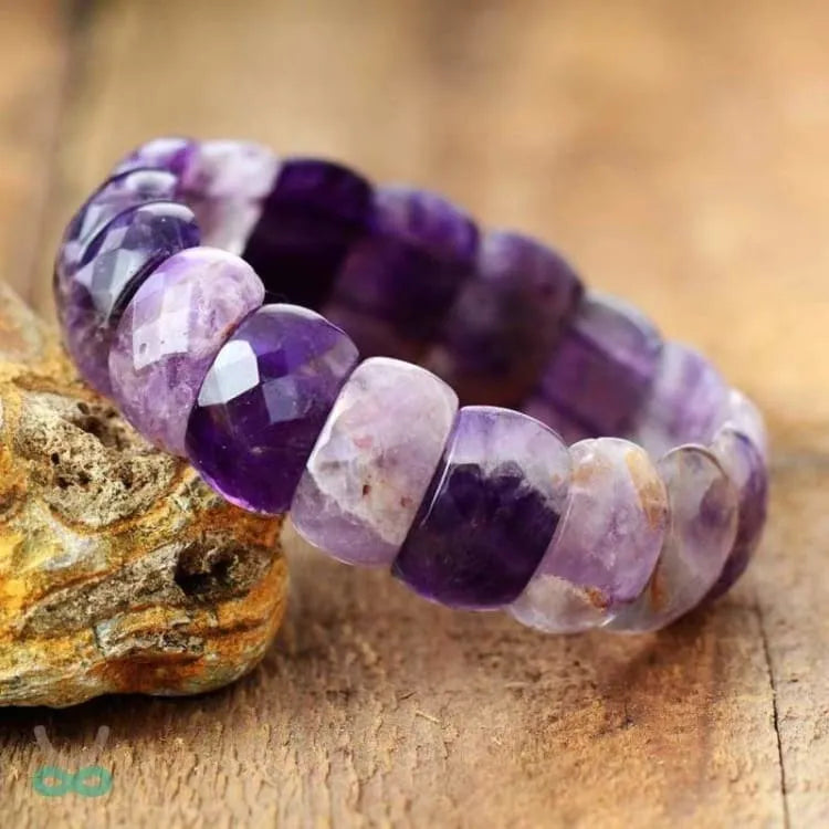 Bracelet améthyste et opale