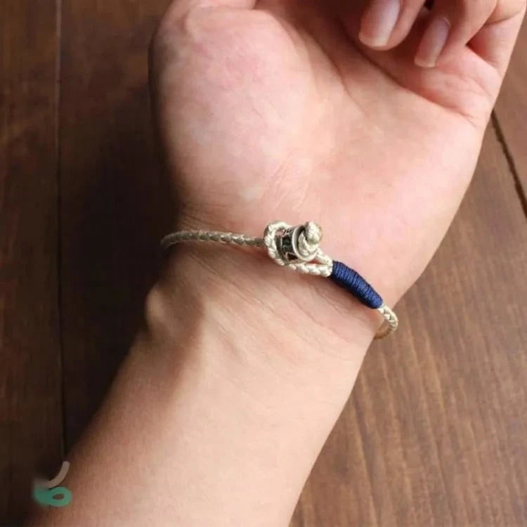 Bracelet tibétain kabbale tressé