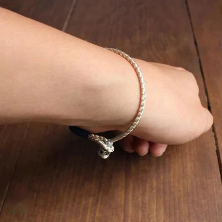 Bracelet tibétain kabbale tressé