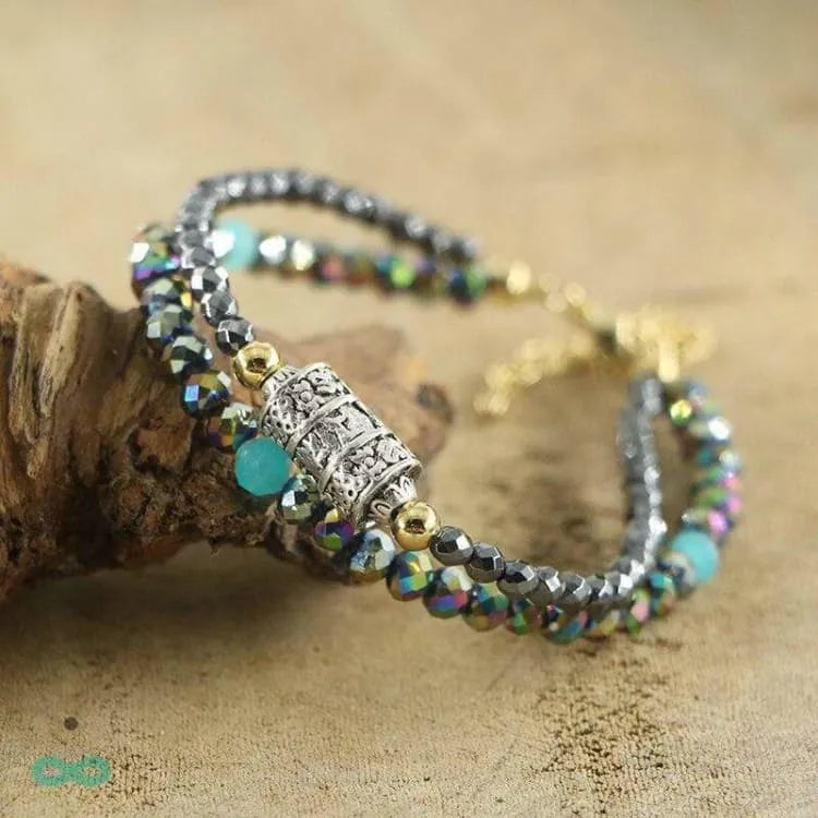 Bracelet bouddhiste en hématite
